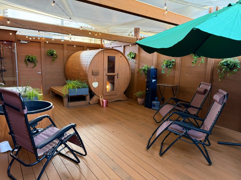 ニッカさんのプライベート駅サウナ ととの場のサ活写真