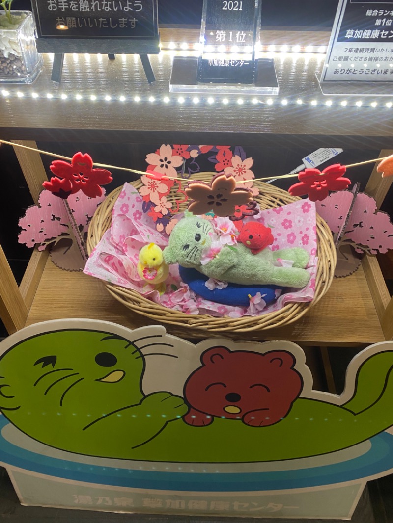 青のすみかさんの湯乃泉 草加健康センターのサ活写真