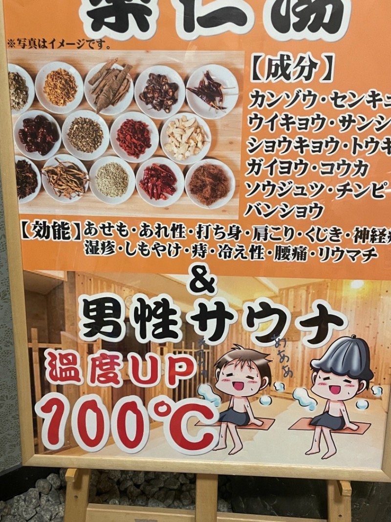 ひこにゃんさんの極楽湯 彦根店のサ活写真