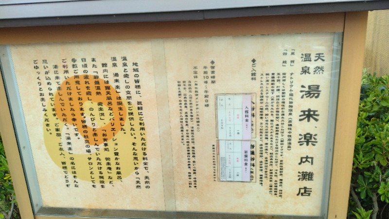 381さんの湯来楽 内灘店のサ活写真