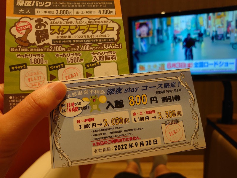 温泉登山トラベラーさんの天然温泉 平和島のサ活写真