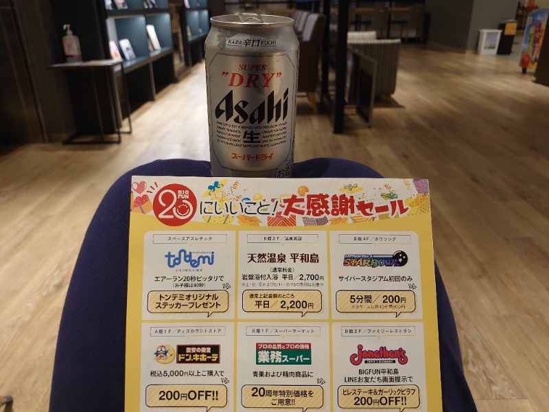 温泉登山トラベラーさんの天然温泉 平和島のサ活写真