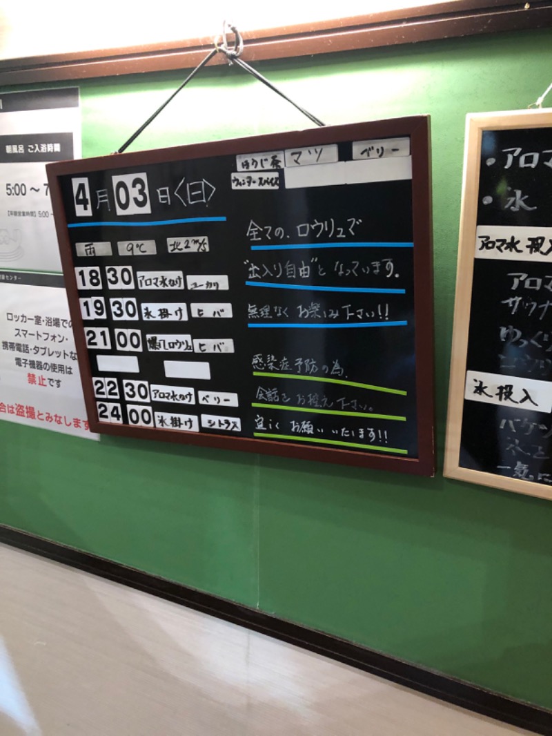 コウさんの湯乃泉 草加健康センターのサ活写真