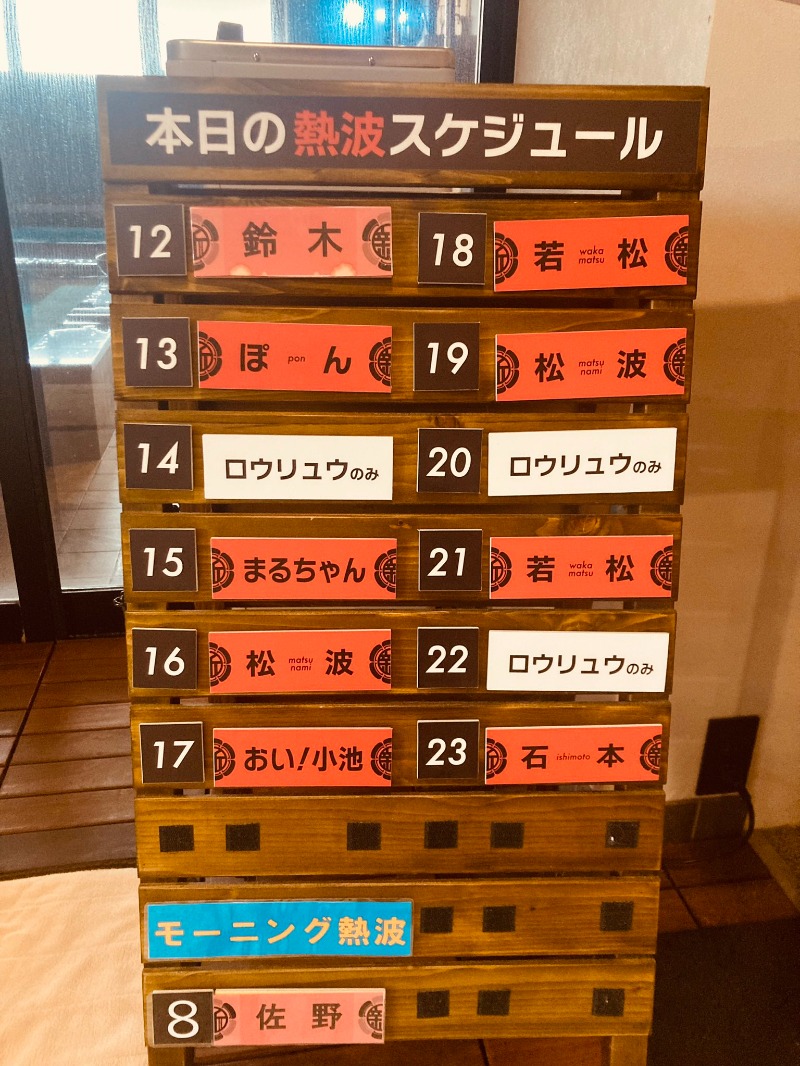 マサマサさんの新岐阜サウナのサ活写真