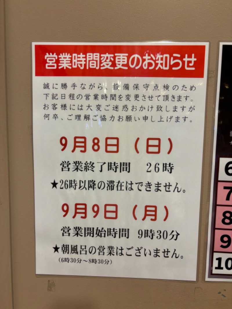 龍騎さんのおふろの王様 大井町店のサ活写真