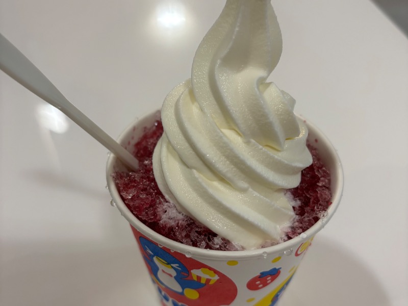 かき氷ソフトぶどう味🍇