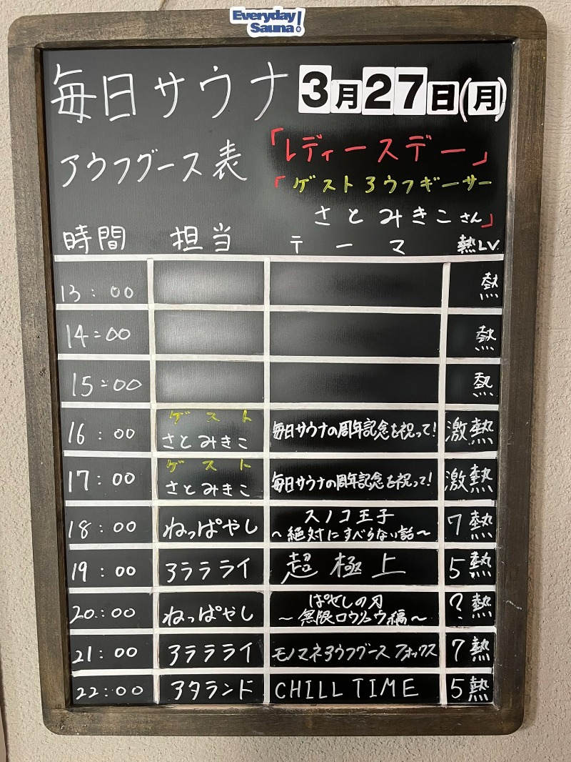 にしお茶さんの毎日サウナ 前橋本店のサ活写真