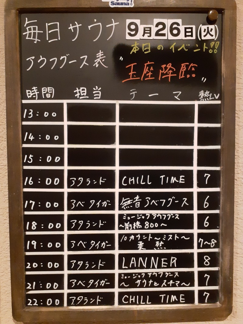 🌿ただしゃん🌿さんの毎日サウナ 前橋本店のサ活写真