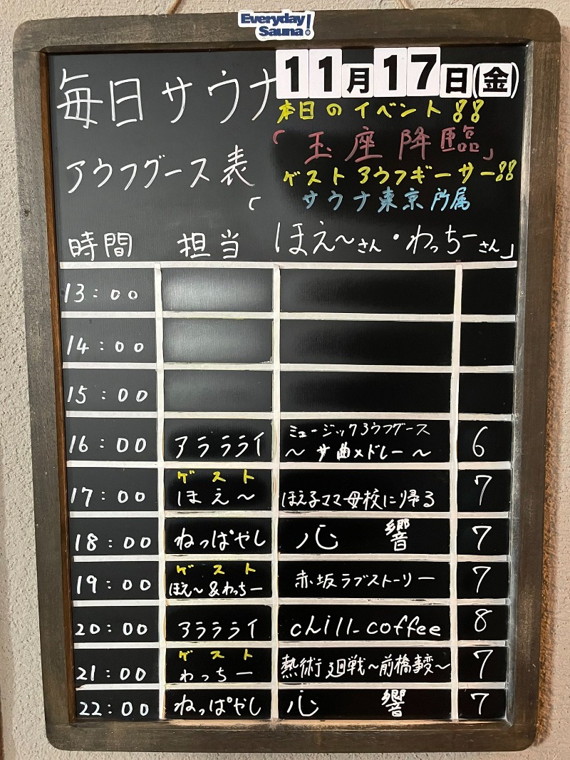 Noritimeさんの毎日サウナ 前橋本店のサ活写真