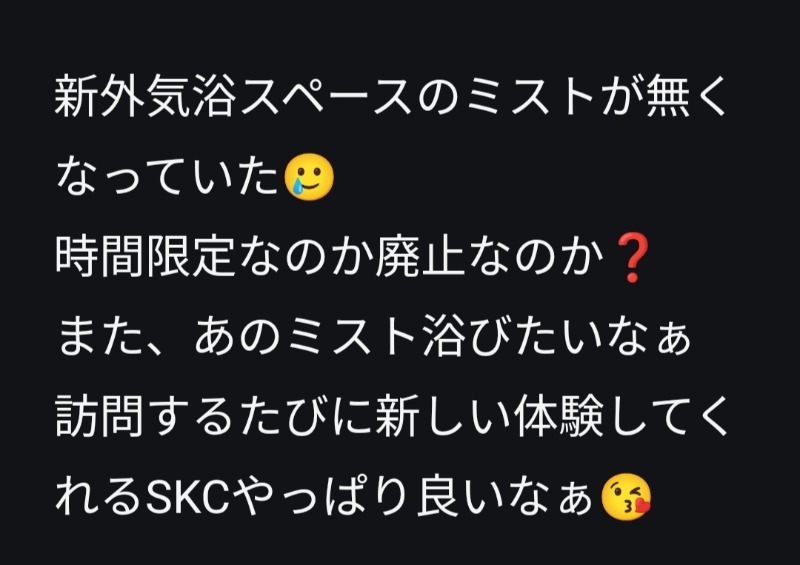 のぶさんの湯乃泉 草加健康センターのサ活写真