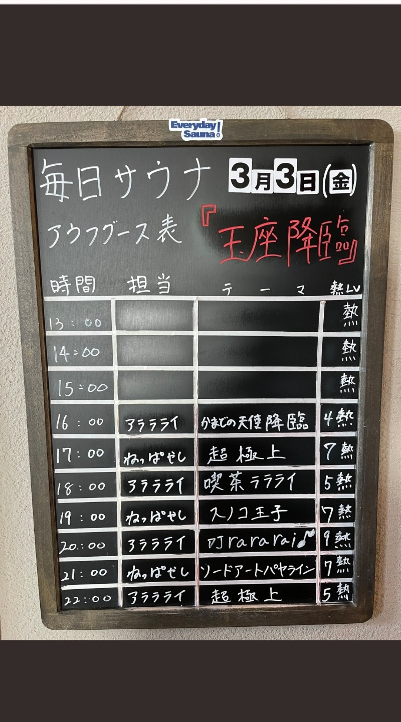 のぶさんの毎日サウナ 前橋本店のサ活写真