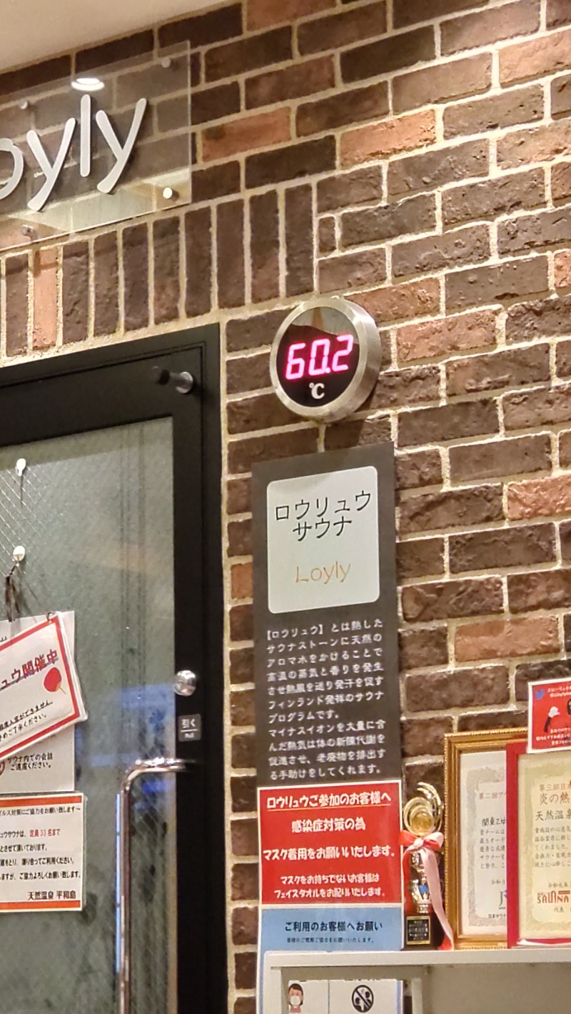 じゅんちさんの天然温泉 平和島のサ活写真