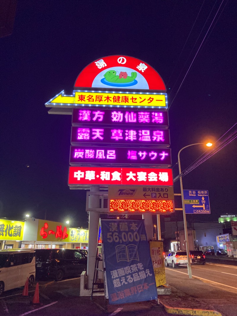 浦和のトモニーさんの湯の泉 東名厚木健康センターのサ活写真