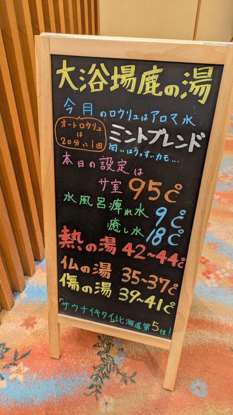 JURiさんの定山渓 鹿の湯のサ活写真