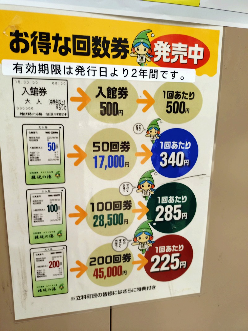 ろうこさんの立科温泉 権現の湯のサ活写真