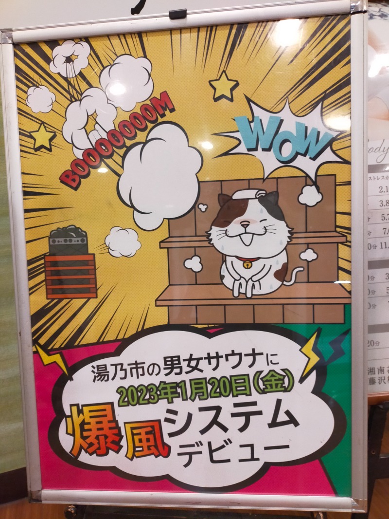 chico🔥森の爆風戦士ﾋﾟｿｰｸ🌳さんの湯乃市 藤沢柄沢店のサ活写真