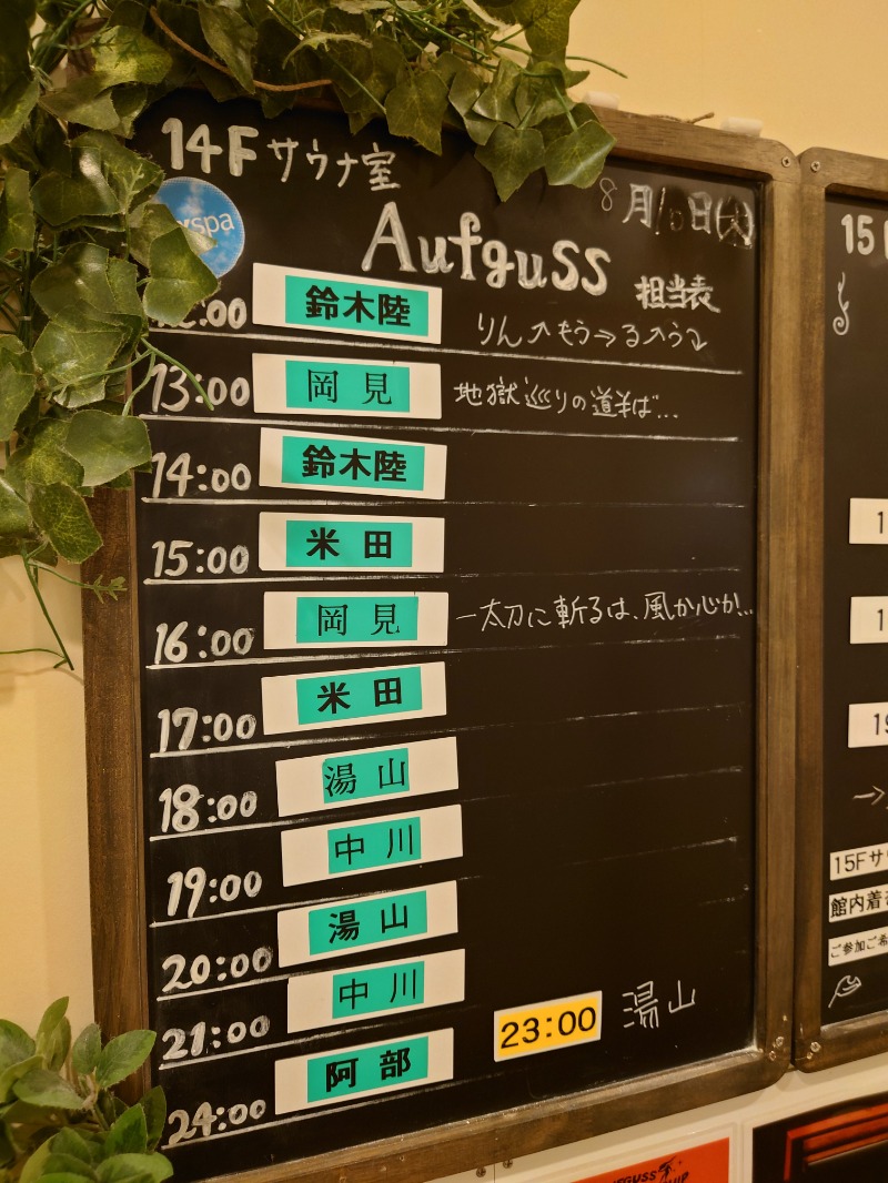 かずくんさんのスカイスパYOKOHAMAのサ活写真