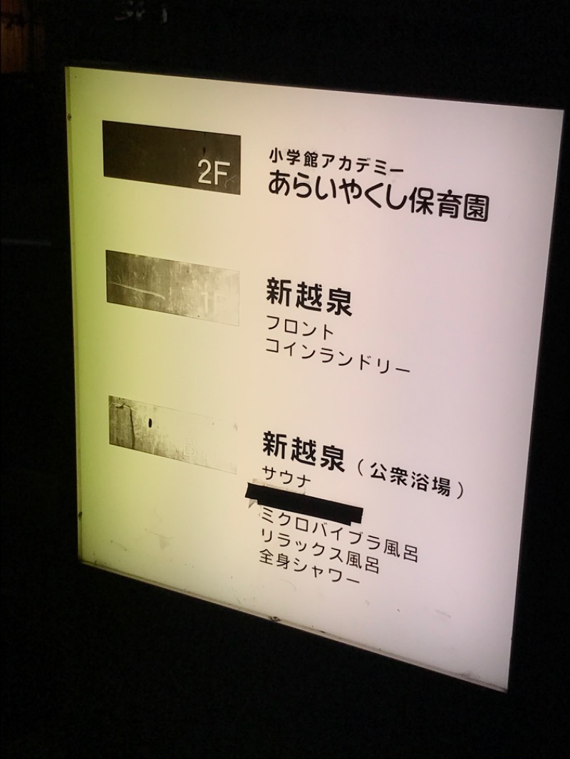 ちぇるさんの新越泉のサ活写真