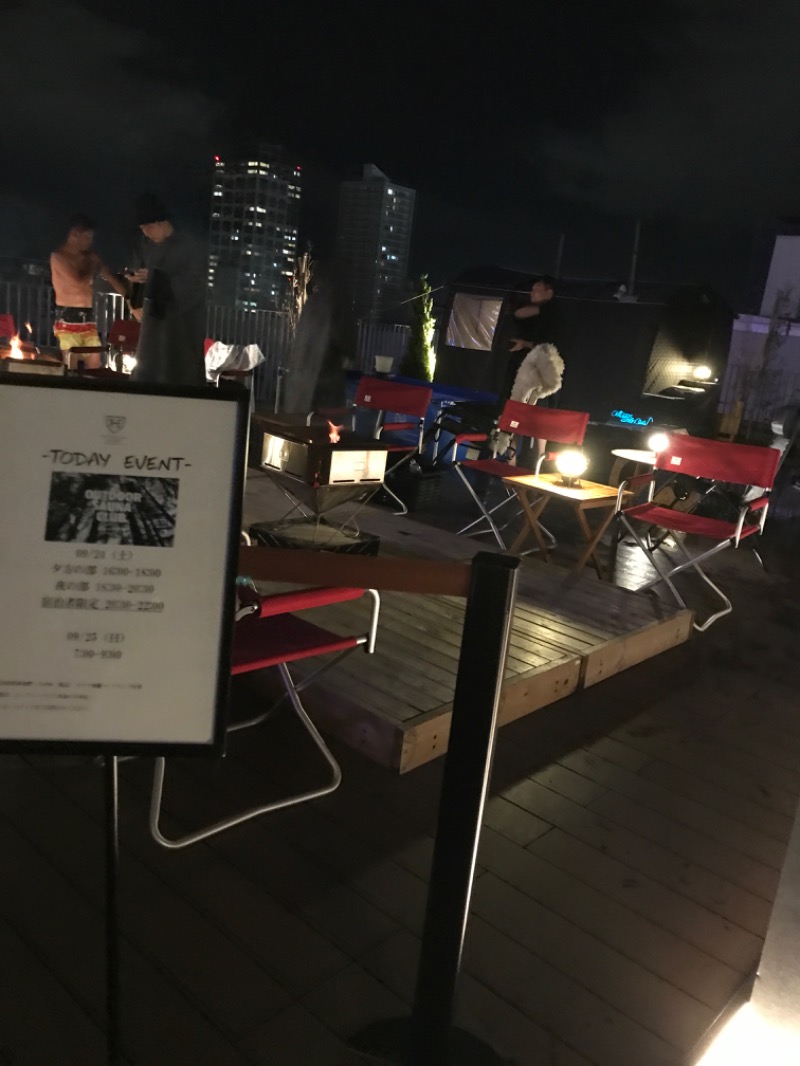 STONEさんの「City Chill SAUNA」 CANVAS ROOFTOP  ザ ロイヤルパーク キャンバス 札幌大通公園 屋上のサ活写真