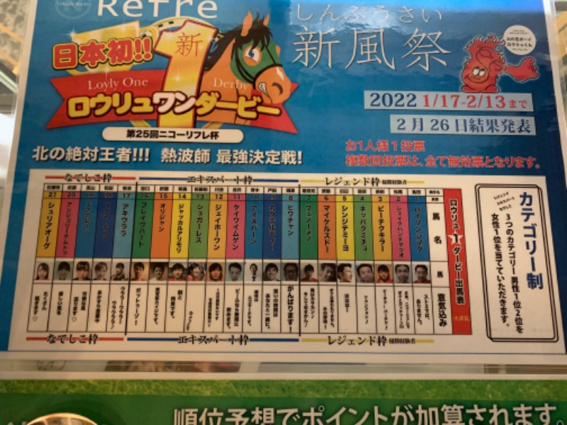 木曜サウナ事変さんのニコーリフレ SAPPOROのサ活写真