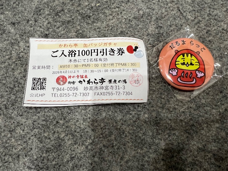 たなみーさんの神の宮温泉 かわら亭のサ活写真