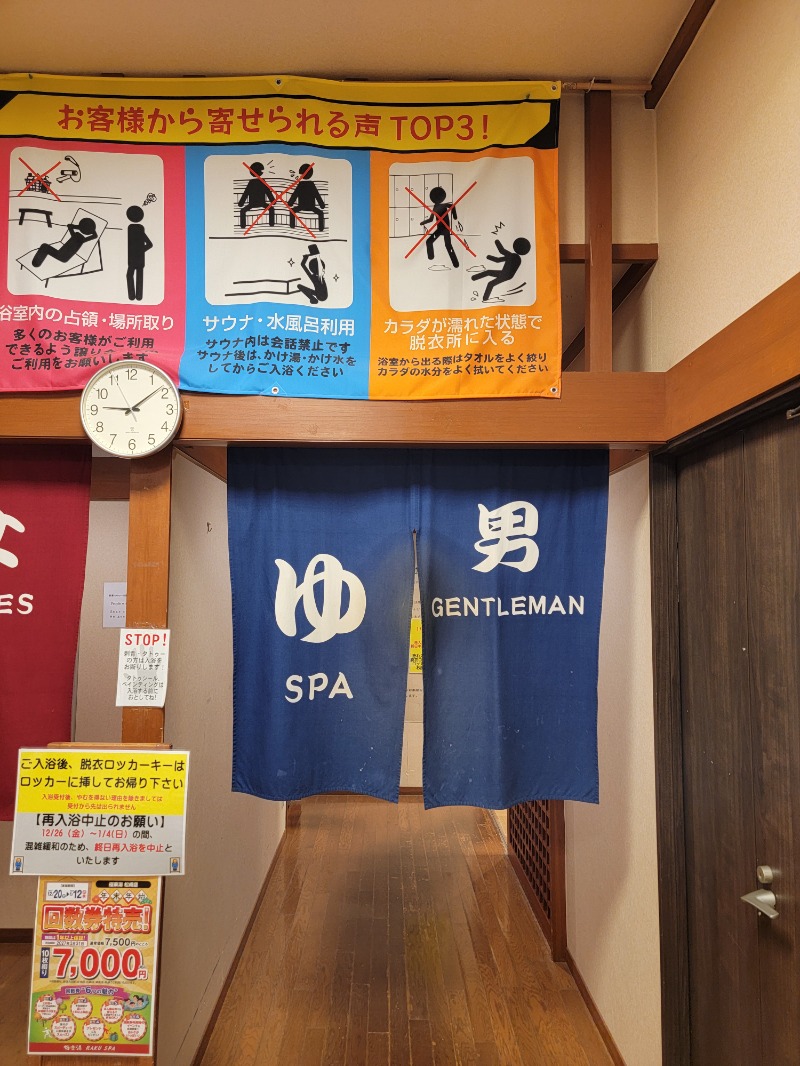 みけねこライダーさんの極楽湯 松崎店のサ活写真