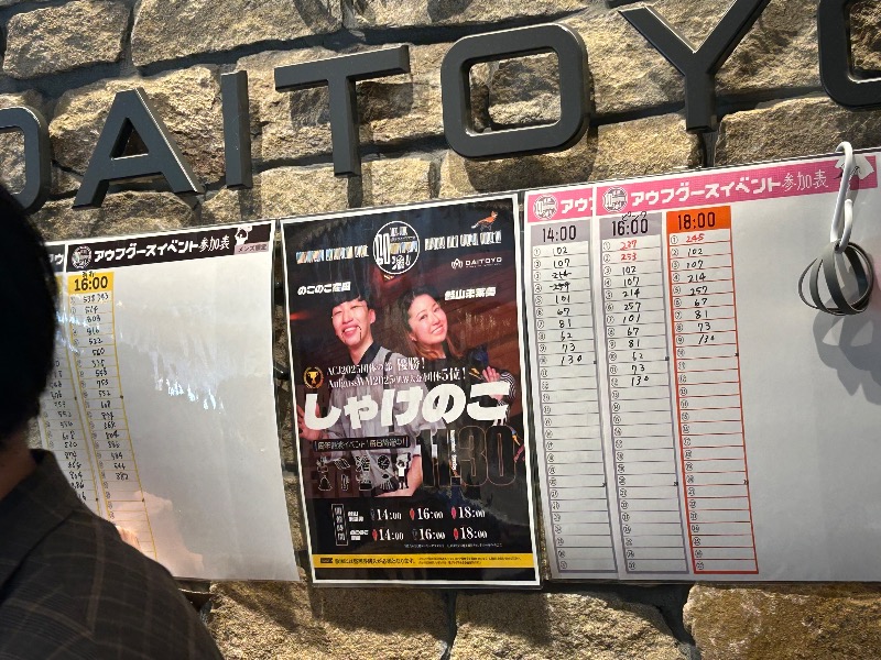 スカイハット愚痴子ちゃんさんの大東洋レディススパのサ活写真