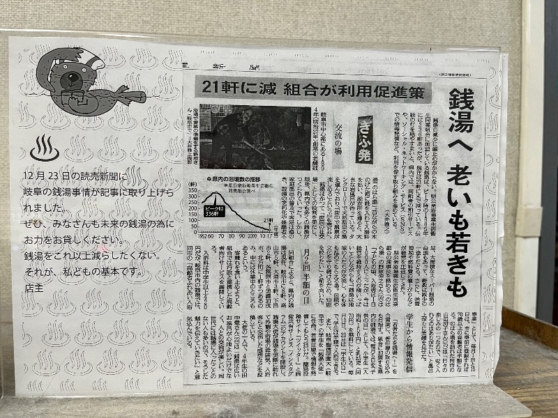 サウナコレクターさんののはら湯のサ活写真