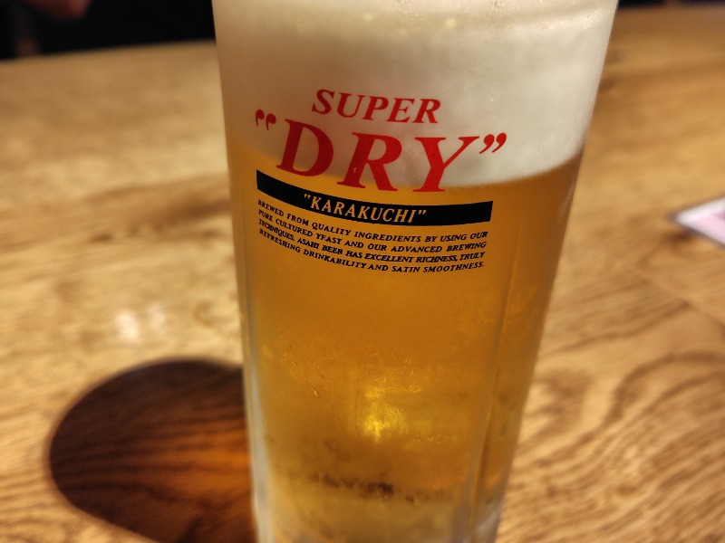 生ビール中