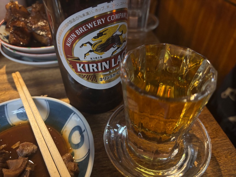 キリンラガー瓶、梅割り