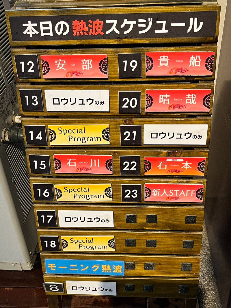 アウフさんの新岐阜サウナのサ活写真