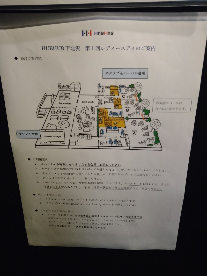 にしお茶さんのHUBHUB下北沢のサ活写真