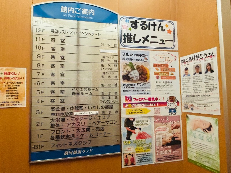 ぺぺさんの駿河健康ランドのサ活写真