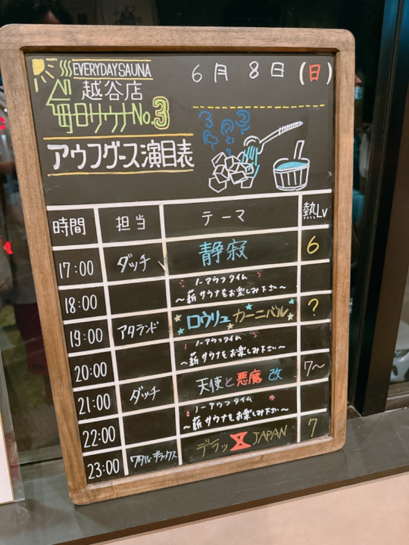 yuu19830308さんの毎日サウナ 越谷店のサ活写真