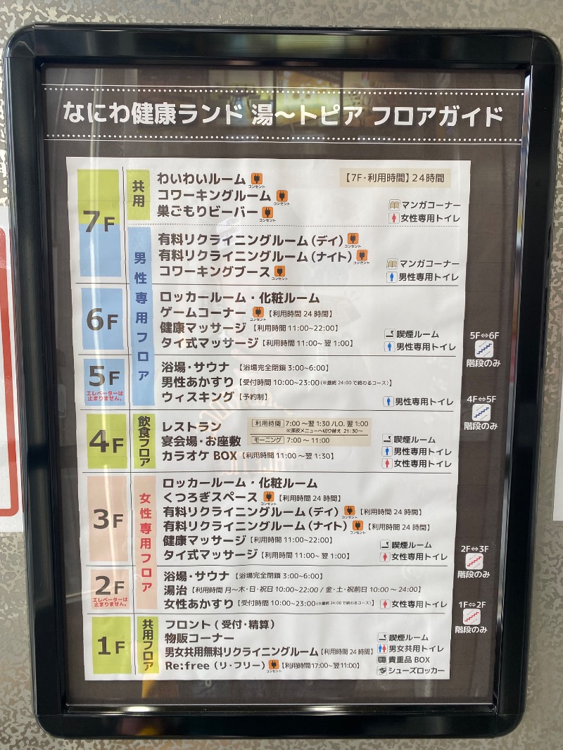 もじゃもじゃさんのなにわ健康ランド 湯〜トピアのサ活写真