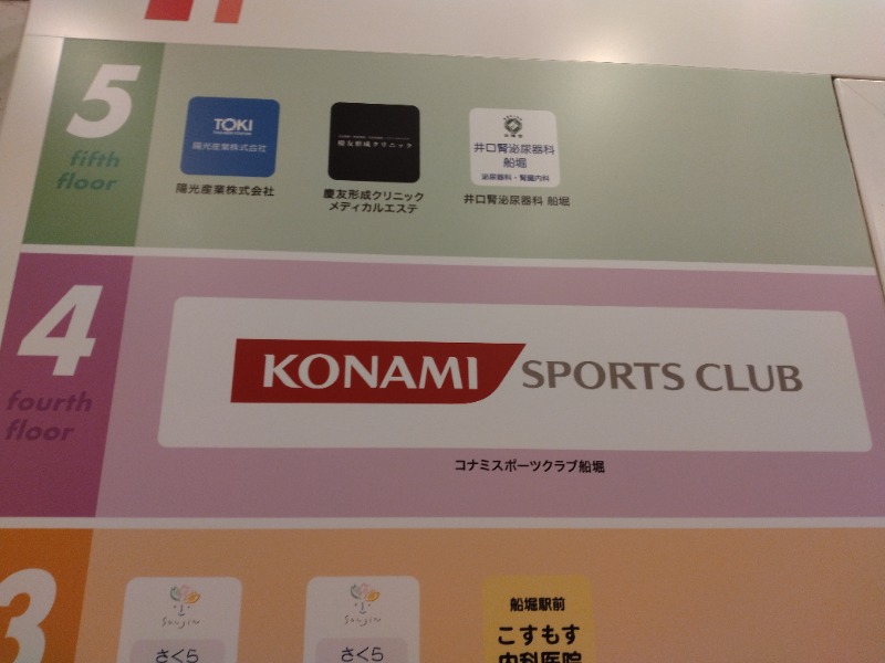 hiromi(葛西橋サウナクラブ事務局)さんのコナミスポーツクラブ船堀のサ活写真