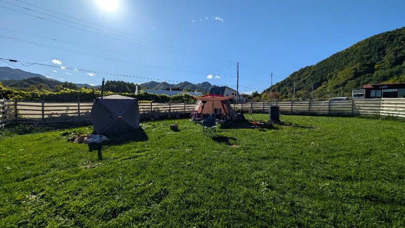 あっきーさんの八剣山ワイナリー焚き火キャンプ場のサ活写真