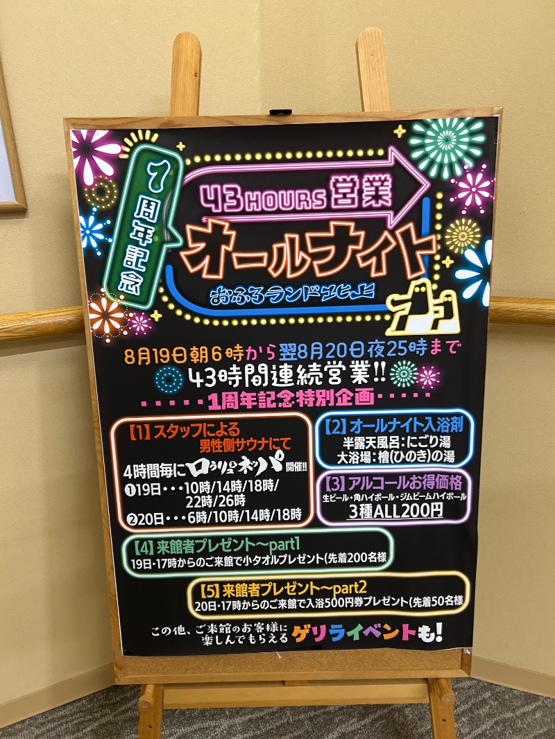 omega02さんのおふろランド北上のサ活写真