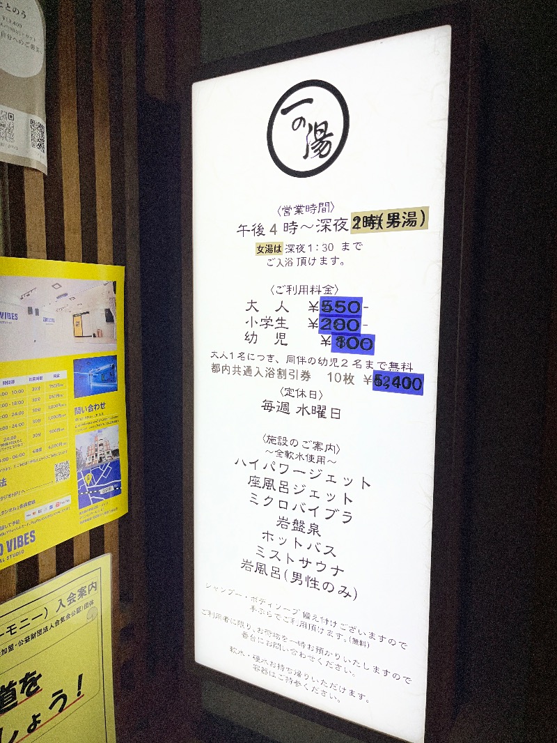 ナカネンさんの一の湯のサ活写真