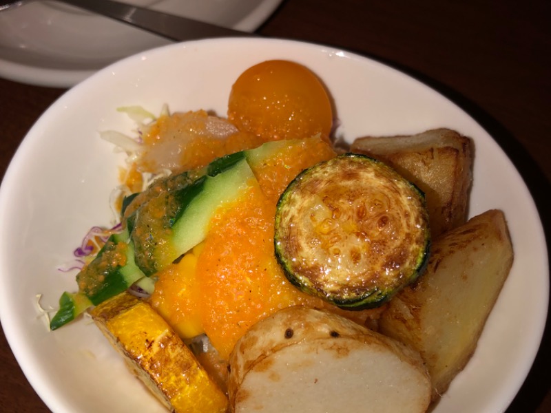 温野菜と冷野菜が最高😝