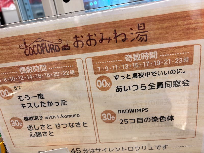 いろはさんのCOCOFURO おおみね湯のサ活写真
