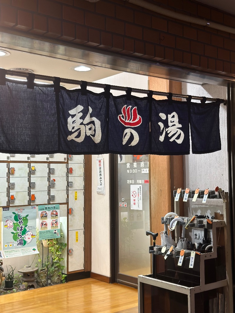 Yueさんの駒の湯のサ活写真