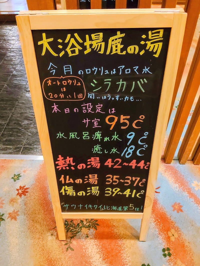 佐藤二博さんの定山渓 鹿の湯のサ活写真