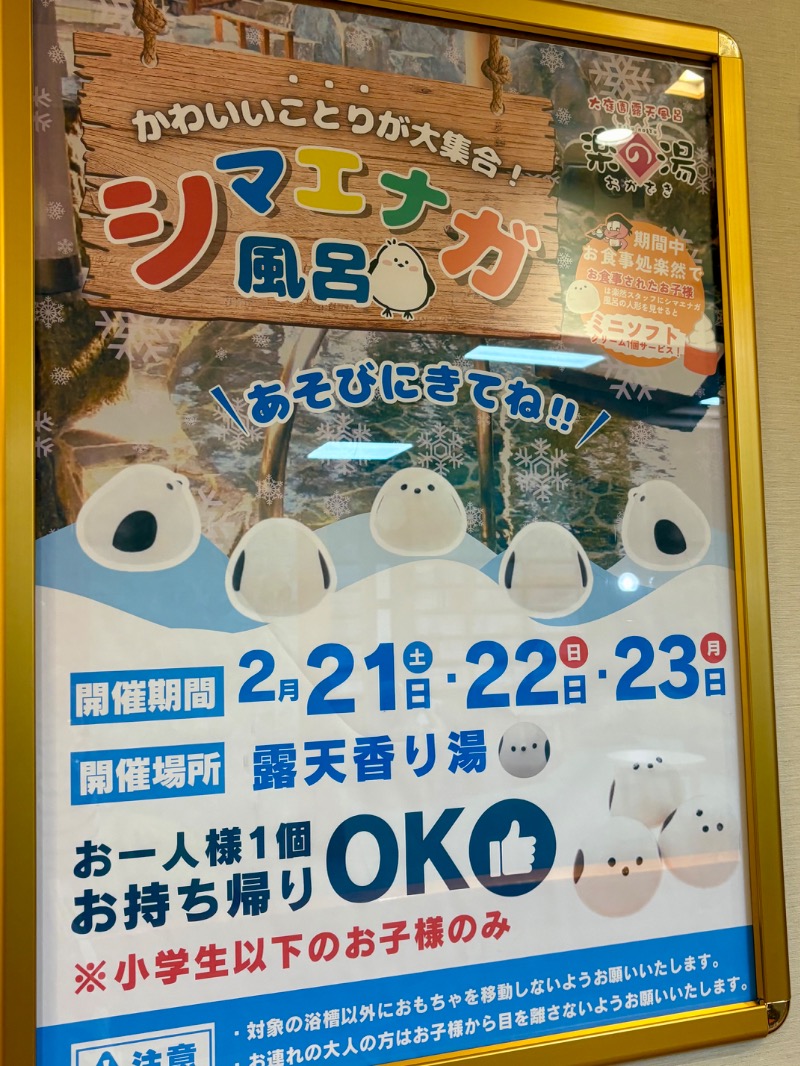 ぴのさんのおかざき楽の湯のサ活写真