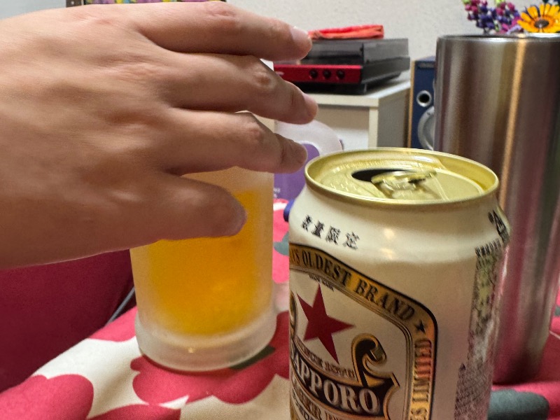 缶ビール　赤星