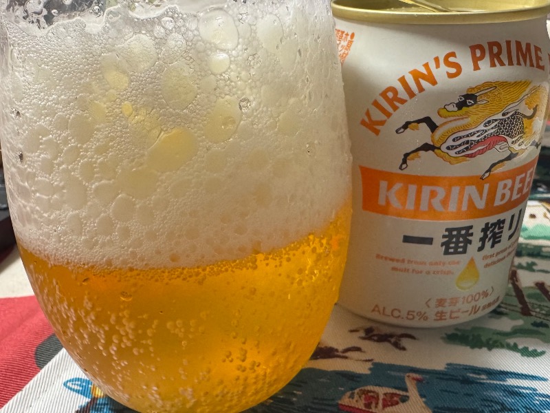 缶ビール　一番搾り