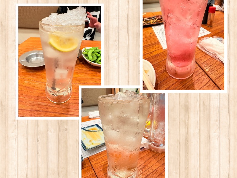 青リンゴ酢サワー