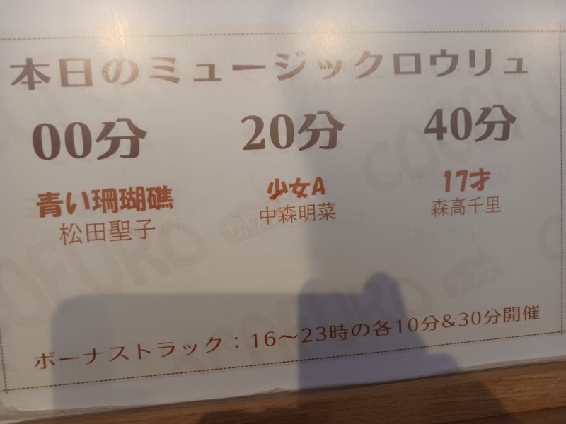 bavenueさんのCOCOFURO たかの湯のサ活写真