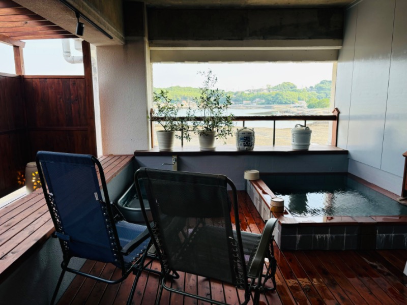 藤井　凪さんの竹崎かにと日本酒の宿 鶴荘≪プライベートサウナ≫のサ活写真