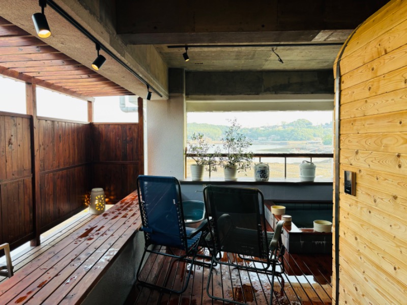 藤井　凪さんの竹崎かにと日本酒の宿 鶴荘≪プライベートサウナ≫のサ活写真